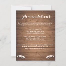 Rustikales Holzkorngehäuse Einladung zur Hochzeit