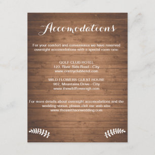 Rustikales Holzkorngehäuse Einladung zur Hochzeit