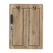Rustikales Holzmaserung-Cornhole-Scoreboard aus Na