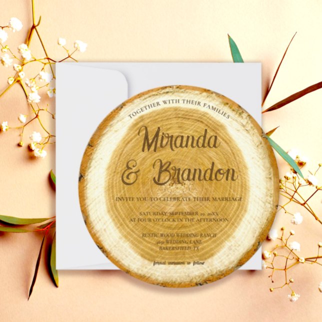 Rustikales Holzschnitzereien - Einladung (Von Creator hochgeladen)