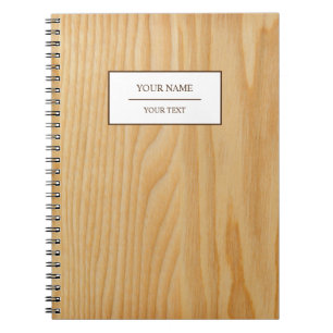 Rustikales Holzstall-Land-Notizbuch Notizblock