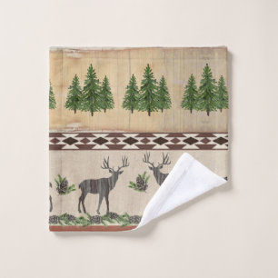 Rustikales Holztribal Hirschberg Bath Decke Waschlappen