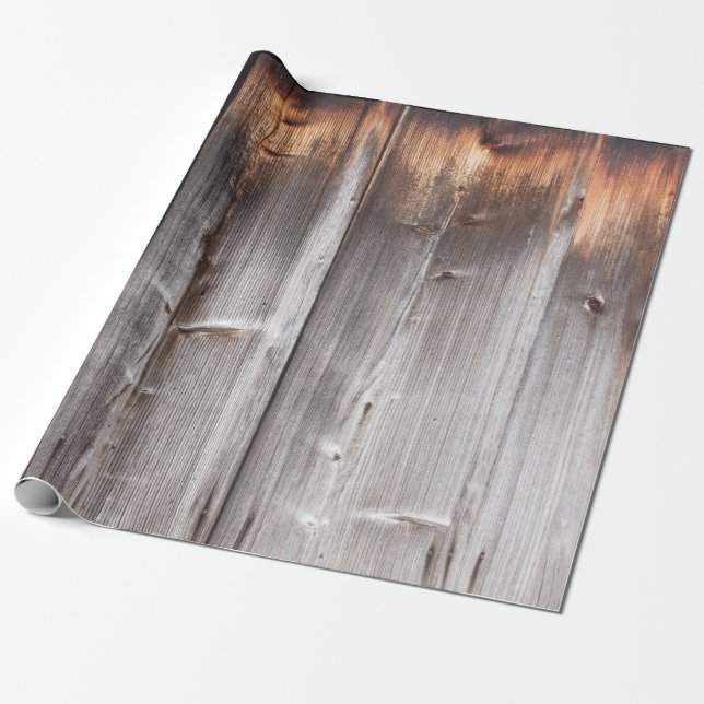 rustikales Holzverpackungspapier Geschenkpapier (Ungerollt)