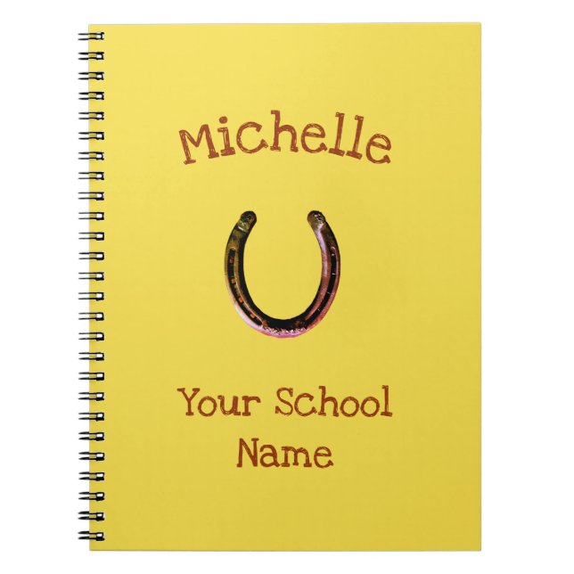 Rustikales Horseshoe Notizblock (Vorderseite)