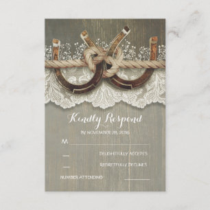 Rustikales Hufeisenholz Hochzeitszelt RSVP