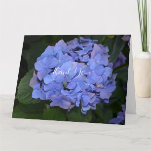 Rustikales Hydrangea Lila Dankeskarte