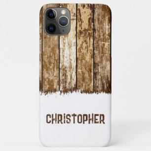 Rustikales Imitat Holz, braun und weiß Case-Mate iPhone Hülle