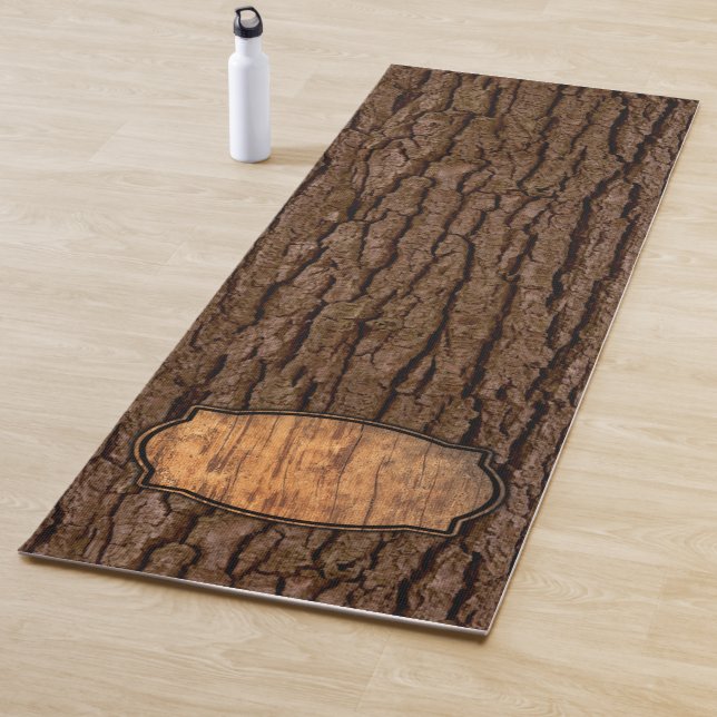Rustikales Imitat Stück Holzkörnchen Yogamatte (Beispiel)