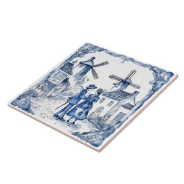 Rustikales Indigo Village Tiles Fliese