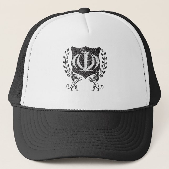 Rustikales iranisches Schild Truckerkappe (Vorderseite)