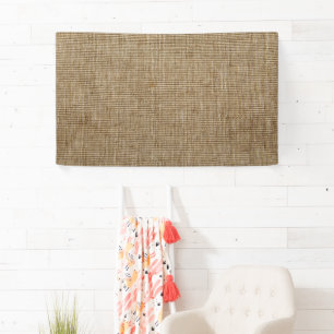 Rustikales Jute-Banner – Naturinspiriert nach Maß Banner