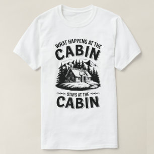 Rustikales Kabinenlebensangebot   Naturgebirge T-Shirt