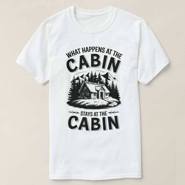 Rustikales Kabinenlebensangebot | Naturgebirge T-Shirt (Design vorne)