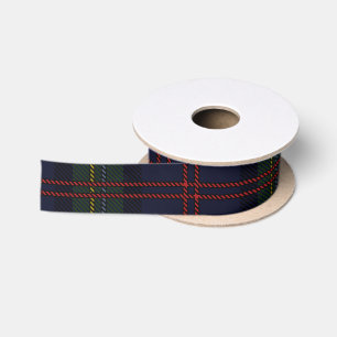 Rustikales Kariert Elegantes Clan Malcolm Tartan Satinband