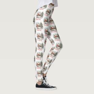 Rustikales Kleinstädter Weihnachtsbauernhaus Leggings