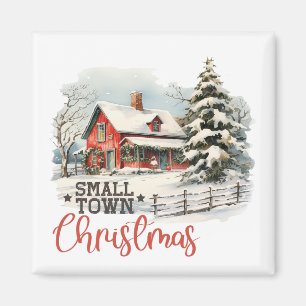 Rustikales Kleinstädter Weihnachtsbauernhaus Magnet