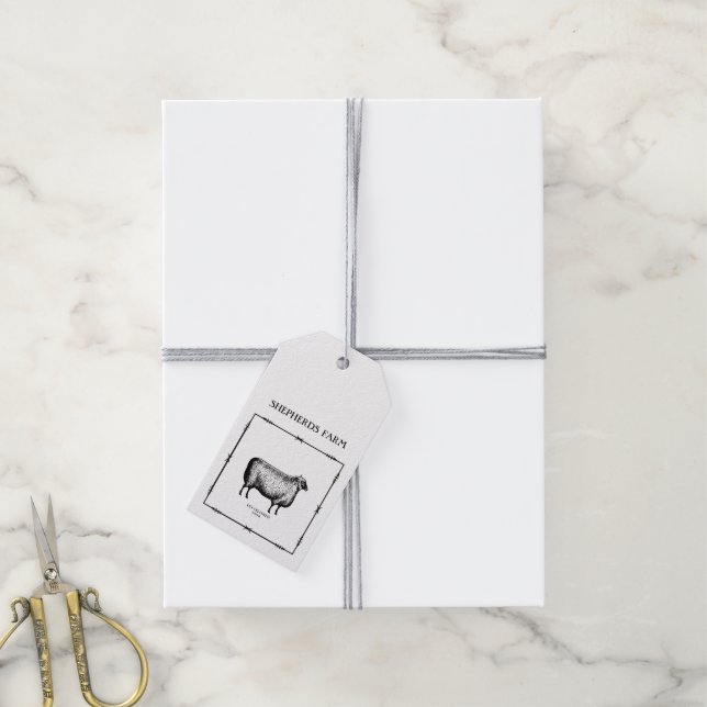 Rustikales Kraftakt Geschenkanhänger (Mit Garn)