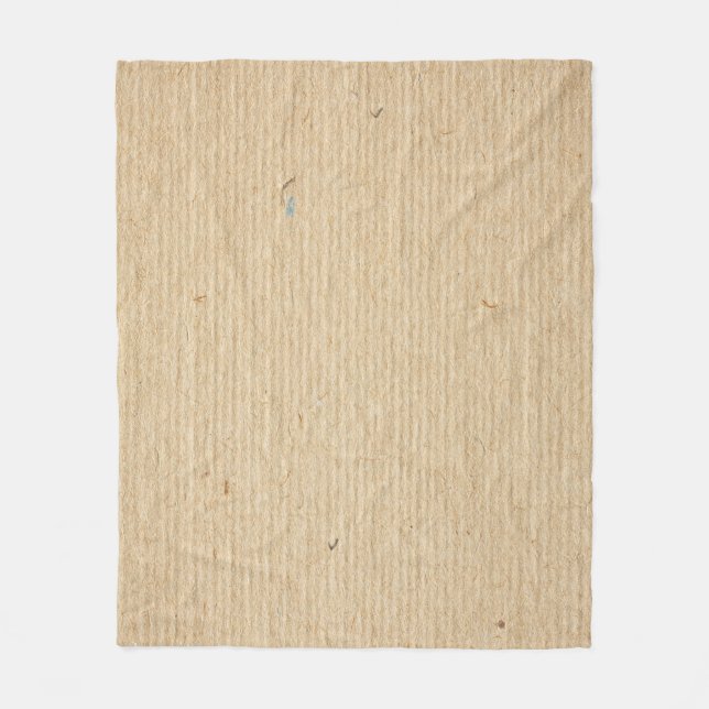 Rustikales Kraftpapier: Texturierter Hintergrund. Fleecedecke (Vorderseite)