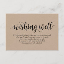 Rustikales Kraftskript, schwarz, Hochzeit wünschen