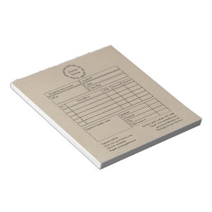 Rustikales Kranzpapier Notizblock