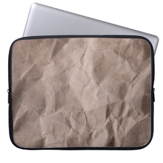 Rustikales Krummpapier: Vintage Textur Laptopschutzhülle
