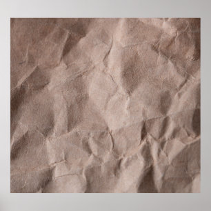 Rustikales Krummpapier: Vintage Textur Poster