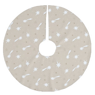 Rustikales Kunsthandwerk Weihnachtsmuster Polyester Weihnachtsbaumdecke