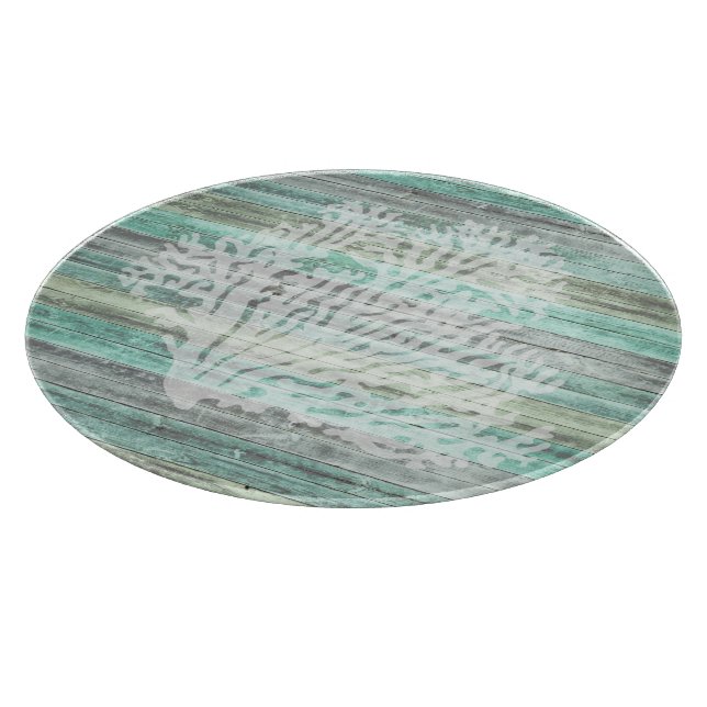 Rustikales Küstendekor Schneidebrett (Ecke)