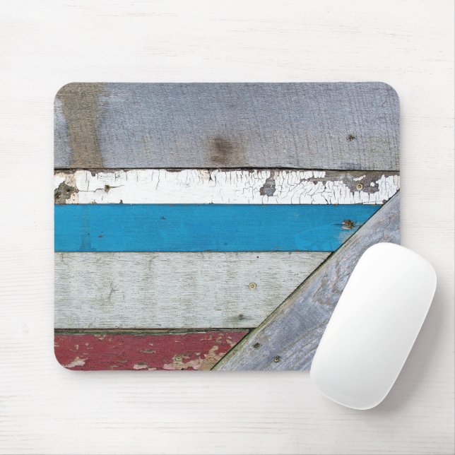 Rustikales, lackiertes Holzmuster Mousepad (Mit Mouse)