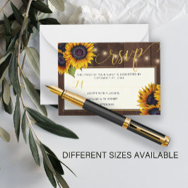 Rustikales Land Blumen Hochzeit elegante UAWG Mitteilungskarte