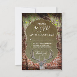 Rustikales Land Hirschjäger Hochzeit RSVP