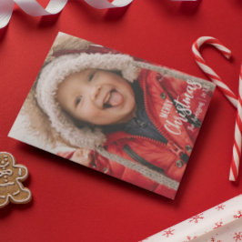 Rustikales Land Kariert Frohe Weihnachten Familie 