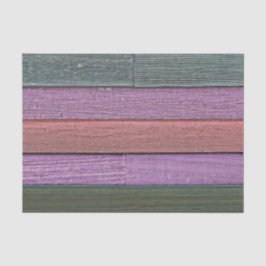 Rustikales Land Lila Grüner Tan-Holzkörner Textur Seidenpapier