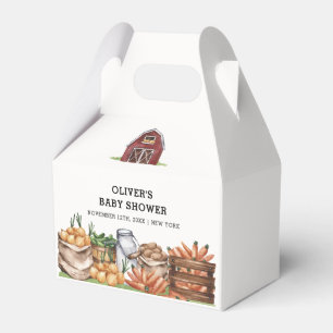Rustikales Land lokal Grown Veggie Babydusche Geschenkschachtel