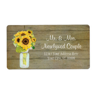 Rustikales Land Mason Jar Blume Sonnenblume Bouque