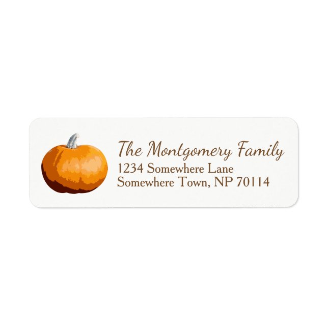 Rustikales Land Orange Fall Harvest Pumpkin (Vorne)