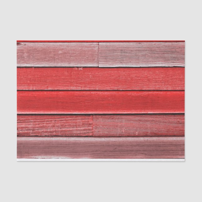Rustikales Land Red Wood Körner Textur Seidenpapier (Vorderseite)