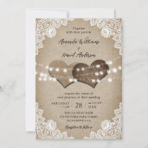 Rustikales Land Vintag Burlap Blues Hochzeit