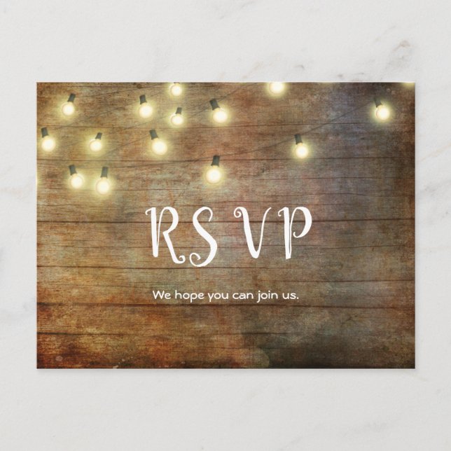 Rustikales Land | Vintages Holz | Brown Postkarte (Vorderseite)