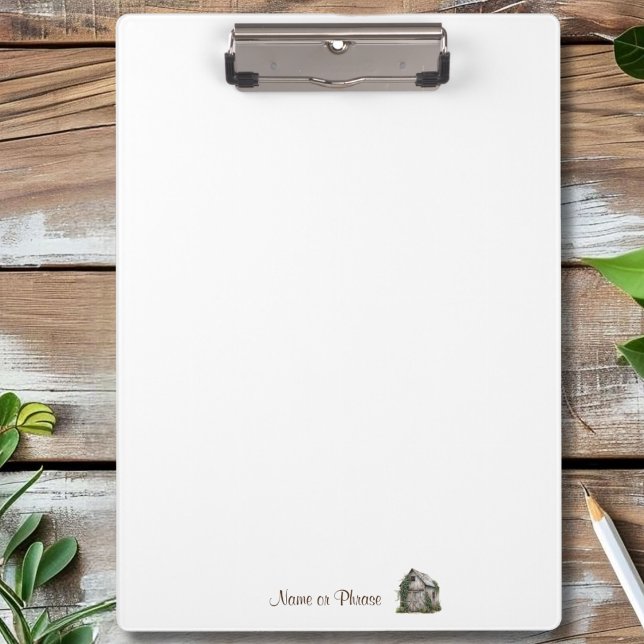 Rustikales Ländergeschäft Personalisiert Klemmbrett (Von Creator hochgeladen)