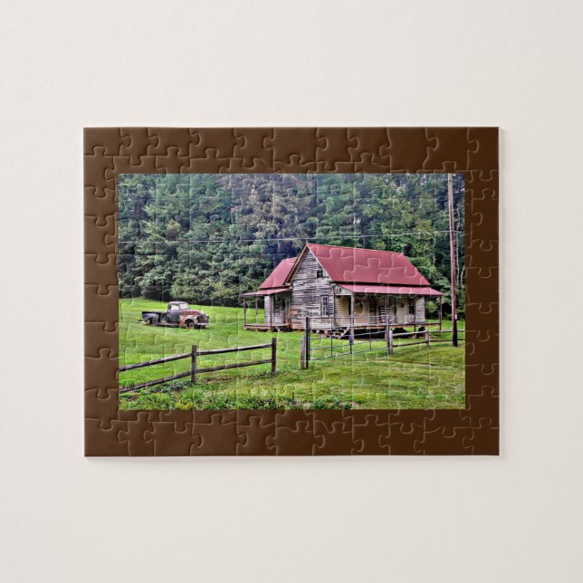 Rustikales Landhaus Puzzle (Horizontal)
