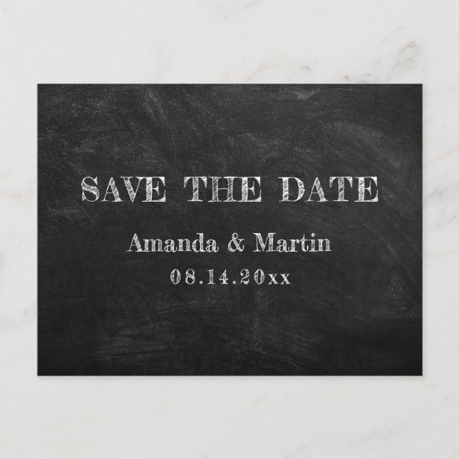 Rustikales Landhaus Save the Date Postkarte (Vorderseite)