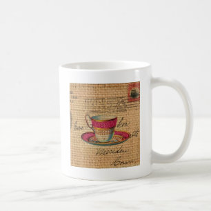 Rustikales ländliches Tee Party rosa viktorianisch Kaffeetasse