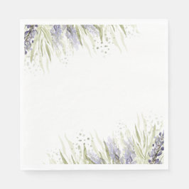 Rustikales Lavendel- und Sage-Brautparty Serviette