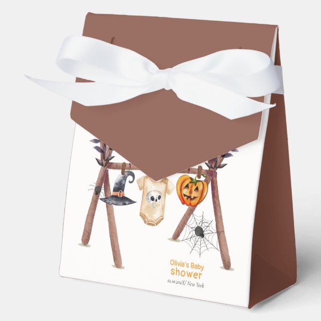 Rustikales Little Boo Halloween Kleiderständer Kin Geschenkschachtel (Vorderseite)