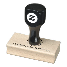 Rustikales Logo-Personalisiert Gummistempel