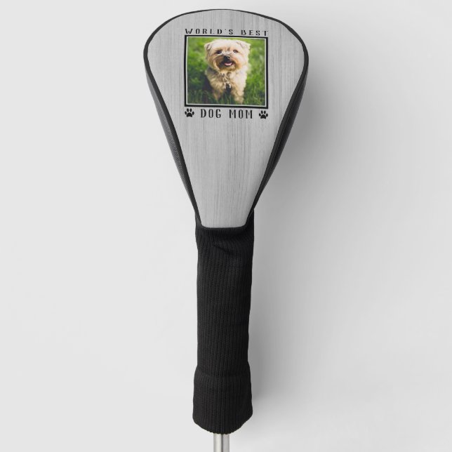 Rustikales Mama-Paw druckt Pet-Foto Golf Headcover (Vorderseite)