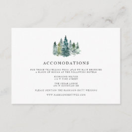 Rustikales Minimalistisches Hochzeitshotel Unterku Begleitkarte