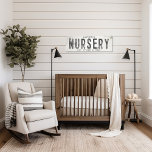 Rustikales modernes Bauernhaus Baby Kinderzimmer L Leinwanddruck<br><div class="desc">Entspannen Sie in Ihrem Wohnzimmer mit unserem exquisiten Wall Leinwand Art Baby Kinderzimmer Sign, wo zeitloser Charme und moderne Bauernästhetik aufeinander treffen. Dieses Kunstwerk verbindet mühelos rustikale Eleganz mit einem industriellen Vorsprung, mit einem zerrissenen und bedrängten Hintergrund aus weißem Imitat, der durch das Zerkleinern von Farben und verwitterten Texturen ein...</div>