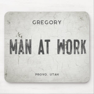 Rustikales, modernes Bauernhaus männlicher Name St Mousepad